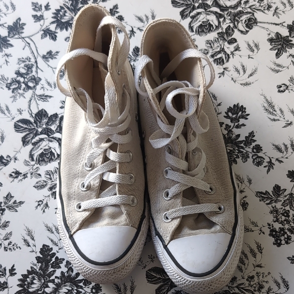 Converse Beige High-Top Sneakers - Picture 7 of 7